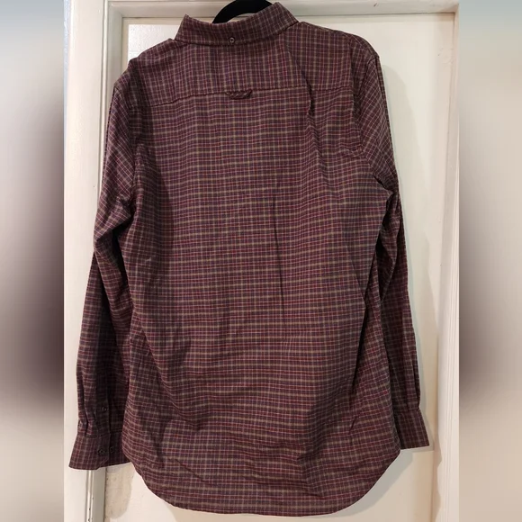 Men's Ben Sherman Navy Blazer Plaid Long Sleeve Button Down Shirt, Size L - Picture 11 of 15